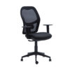 SILLA MODELO Q3 NEGRA BRAZO 2D