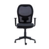 SILLA MODELO Q3 NEGRA BRAZO 2D - Imagen 3