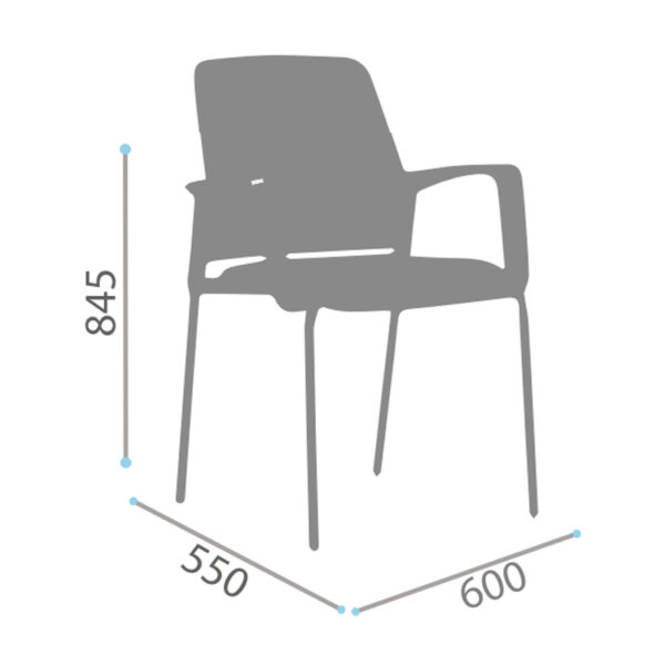 SILLA YES CROMADA - Imagen 5